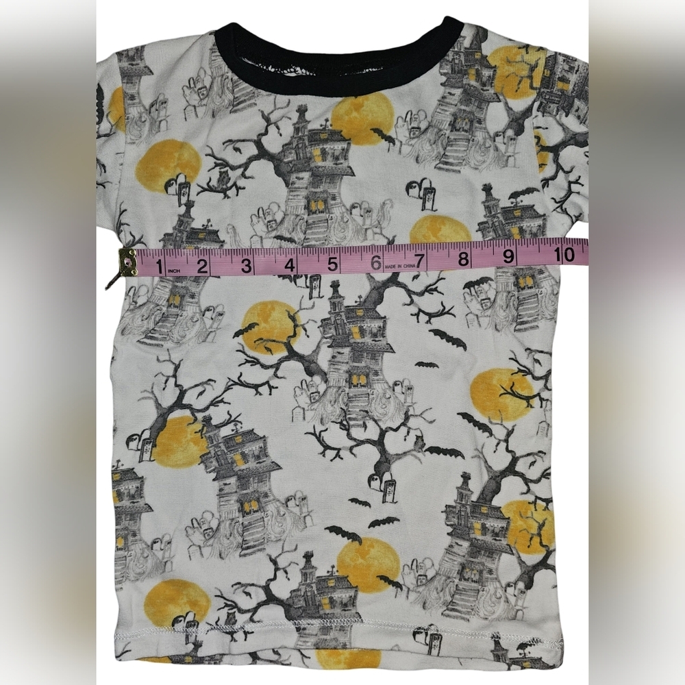Burt’s Bees Kids Halloween PJ Set Haunted House Organic Cotton Unisex PJ Sz 3T - Picture 13 of 16